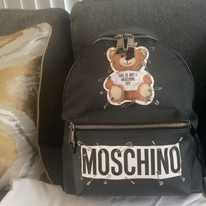 MOSCHINO  Black Back Pack new with tag.